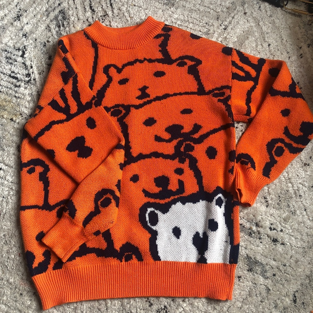 Chunky Orange Sweater